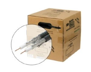 DES 500ft Dual RG6 Black Cable, CCS - Dish Approved - S6DCCS3GBLK - Picture 1 of 1