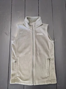 Columbia Kids Youth Medium 10-12 Light Green Fleece Full Zip Vest - Picture 1 of 10