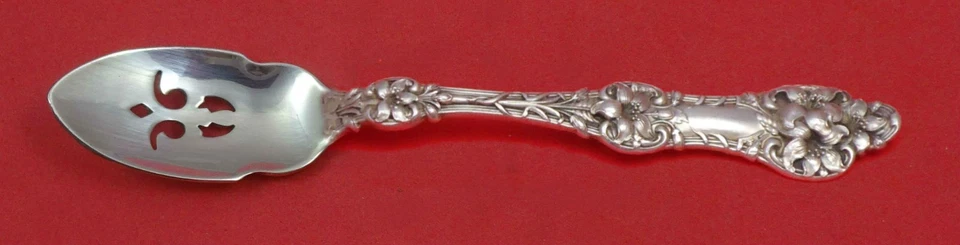 Old Orange Blossom by Alvin / Gorham Sterling Olive Spoon Pierced Custom 5 7/8" - Image 1 of 1