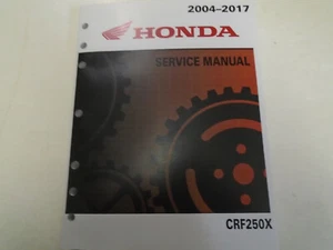2004-2017 Honda CRF250X Crf 250 X Servicio Tienda Reparar Taller Manual Nuevo - Imagen 1 de 4