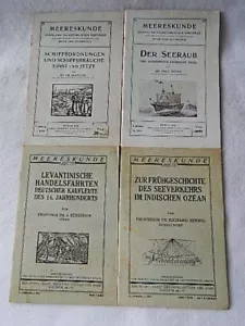 4 RARE Vintage German Language Booklets-Meereskunde - Bild 1 von 10
