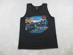Harley Davidson Shirt Mens Medium Black Key West Tank Top USA Motorcycle* - Picture 1 of 14