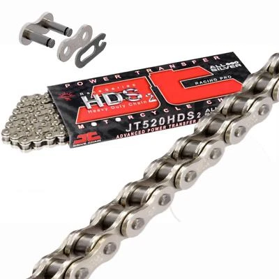 Antriebskette NN520HDS2 silber verstärkt Teilung 520 Glieder 112 mit Clipschloss - Bild 1 von 3