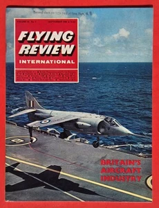 Flying Review International September 1966 Vol 22 # 1 Vintage Aviation Magazine - Bild 1 von 12