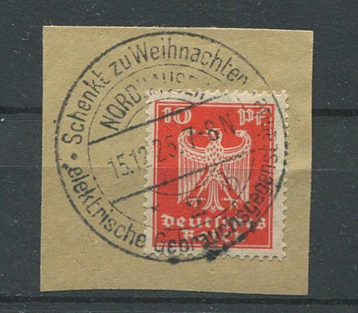 Reich alemán: cancelación elegante de 1925 - Nordhausen Foto 1 de 1