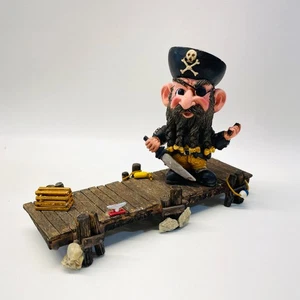Vintage LEMAX Resin Pirate with Wooden Dock - Picture 1 of 15