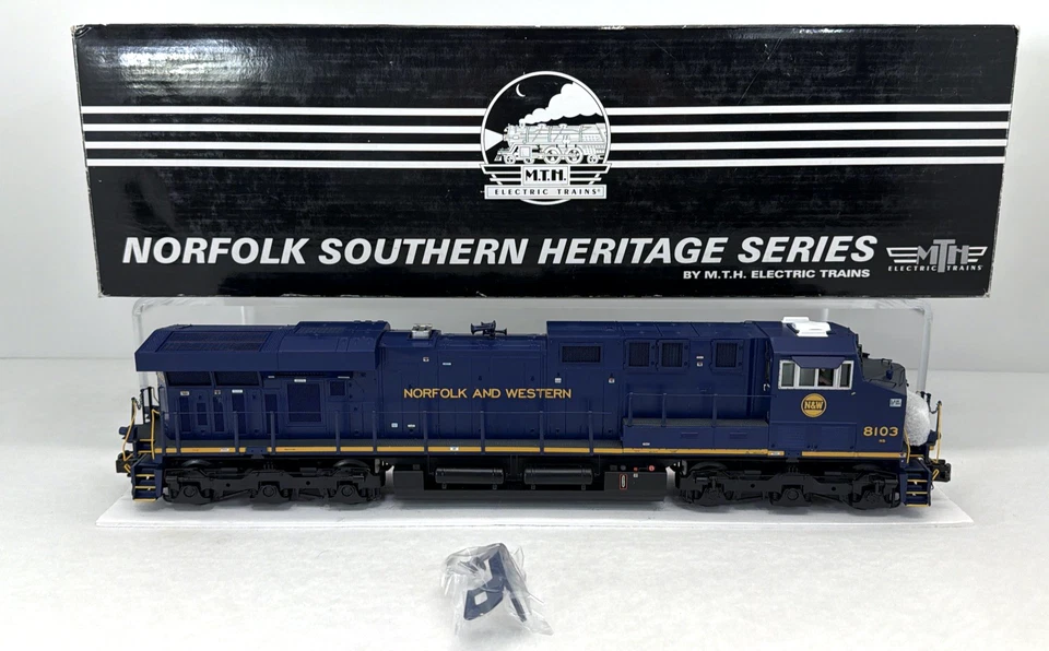 MTH Premier NS Heritage 20-20276-3 Norfolk & Western Non-Powered ES44AC O Used - Image 1 of 4