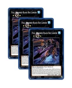 Yugioh! Full Armored Black Ray Lancer LED9-EN012 (Common) 1st Ed 3x - Bild 1 von 1