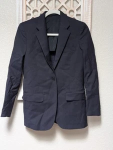 Womens Small Navy Blazer One Button Unbranded Business Sophisticated Nautical - Picture 1 of 8