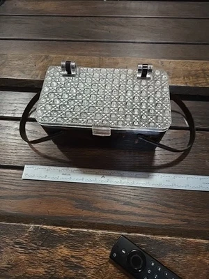 Bolso de mano Lucite vintage años 50 marrón marbelizado Lucite MCM AÑOS 50. Perfecto Foto 1 de 4