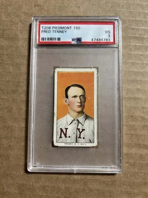 1909-11 T206 FRED TENNEY PIEDMONT 150 PSA 3 VG - Image 1 of 2