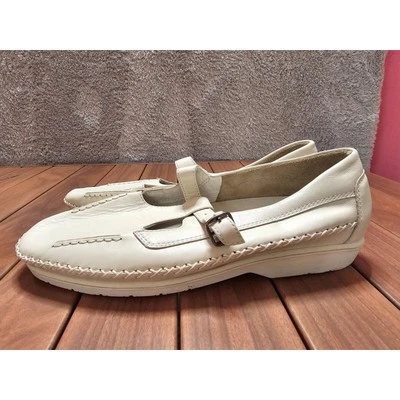 NEW Propet Ortholite Shock Absorber Shoes Mary Jane Ivory Leather Sz 11 - Image 1 of 4