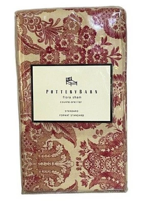 NUEVO Pottery Barn Flora Rojo Std Almohada Falsa Inodoro Floral Más Disponible Foto 1 de 4