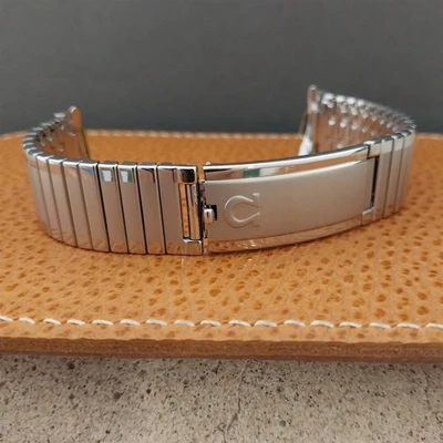 17.2mm Omega Stainless Steel Classic JB Champion Unused nos Vintage Watch Band - Image 1 of 4