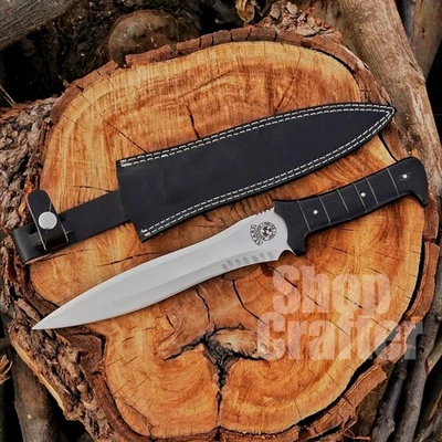 LEON KENNEDY'S KNIFE | Handmade Carbon Steel Resident Evil 4 RE4 Bowie Knife - Image 1 of 4