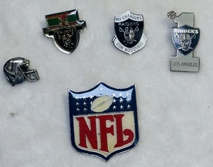 NFL - Oakland Raiders Pins - 5 Stück - Football Anstecknadel - Vintage - Bild 1 von 2