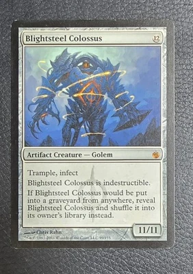 Blightsteel Colossus Mirrodin Besieged Regular LP MTG Magic Card - Image 1 of 2