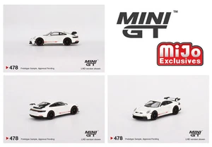 1/64 Mini GT Porsche 911 (992) GT3 weiß Diecast Auto Modell MGT00478 - Bild 1 von 1