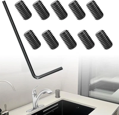 TERIXE 10-Pack 155023 Screw Kit Replacement for Moen | Carbon Steel Set Screw Kit | Inc