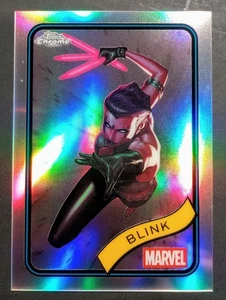 2025 Topps Chrome Marvel #48 Blink Refractor - Picture 1 of 4