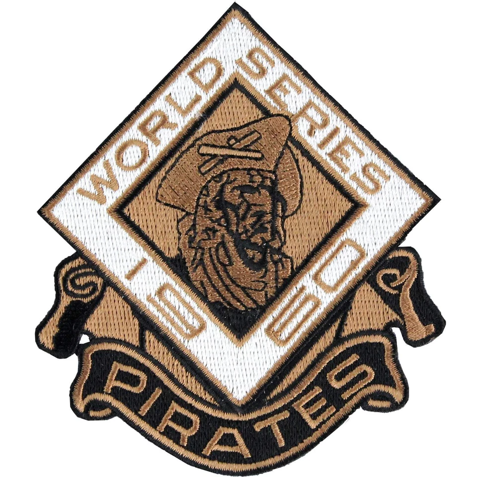 Camiseta 1960 World Series Pittsburgh Pirates manga patch campeões logotipo da liga principal de beisebol - Imagem 1 de 2