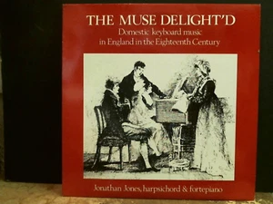THE MUSE DELIGHT'D Jonathan Jones LP Harpsichord etc Signed! Lovely copy ! - Picture 1 of 4