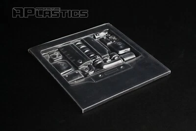 RC Drift Car Body Shell Parts 1:10 LS2 GM LS 2 V8 Engine Bay Clear NEW APlastics - Image 1 of 4