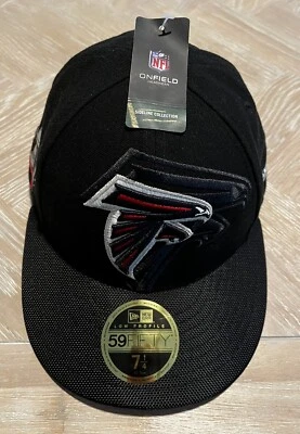 NUEVO CON ETIQUETAS Atlanta Falcons Sombrero Ajustado Negro Super Bowl LI New Era NFL Fútbol Foto 1 de 4