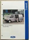 FORD SPECIAL EDITION TRANSIT PLUS Commercial Sales Brochure July 1994 #FA1191