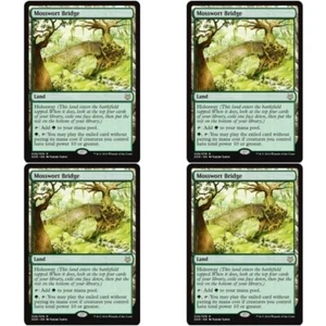 4 x MOSSWORT BRIDGE NM Nissa vs Ob Nixilis MTG Green - Land Rare - Picture 1 of 1