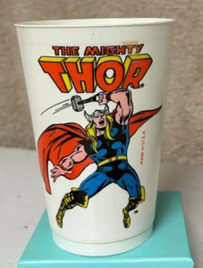 MIGHTY THOR Marvel Super Heroes 7-11 CUP 1975 Large Version AVENGERS - Picture 1 of 2