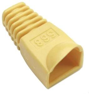 10PCS YELLOW CONNECTOR COVERS FOR PLUG RJ45 CONNECTOR COVERS 6.2MM CAT5 CAT6 - Picture 1 of 1