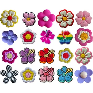 20x Shoe Charms Cartoon Flower Shoe Buckle Decorations Charms Accessorie Shoes - Picture 1 of 11