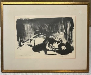 1963 SUSAN SCHWALB 'Joy is in the Anticipation' NY EXPRESSIONIST Nude Lithograph - Picture 1 of 13