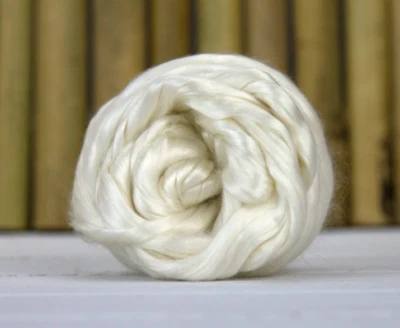 A Grade Undyed Mulberry Silk  Fibre Combed Silk 20gr - Image 1 of 3