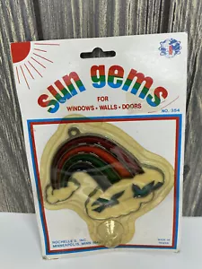VINTAGE Sun Gems Parrot Rainbow CATCHER WINDOW DECORATION Rochelle’s Inc New! - Picture 1 of 2