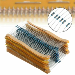 Mixed 600Pcs Component Resistance Pack 1% 1/4W Metal Film Resistor 10 ~ 1M ohm - Picture 1 of 6