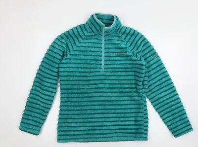 Craghoppers Women's Green Striped Pullover Sweatshirt Size 10 - Image 1 of 4