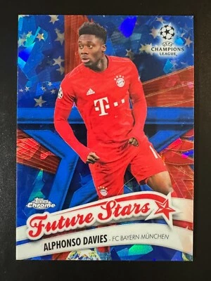 2019-20 Topps Chrome Sapphire ALPHONSO DAVIES Future Stars - Image 1 of 2