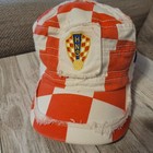 CROATIA RED CHECKERED Size Medium HAT Soccer Football HSN 