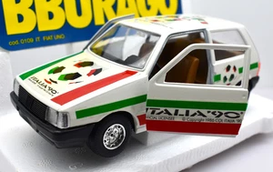 Modellino auto scala 1:24 Fiat Uno Italia 90 Burago diecast modellismo statico . - Foto 1 di 7