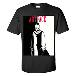 T-shirt Art The Clown ArtFace Scarface maglietta divertente terrificante S-XXXL - Foto 1 di 5