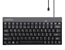 Perixx PERIBOARD-422, Wired USB C Compact Mini Keyboard Quiet Keys TKL Black