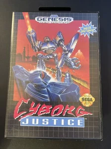Cyborg Justice (Sega Genesis, 1993) sin manual con etiqueta colgante - Imagen 1 de 8
