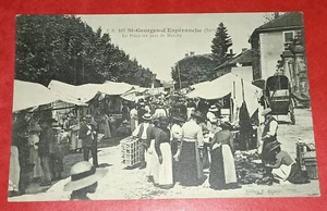 CPA 38 - St-Georges-d'Espéranche - La Place un jour de Marché - Imagen 1 de 2