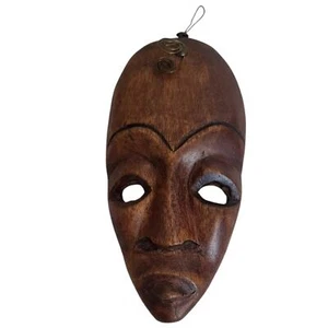 Hand Carved African tribal Wooden Mask Statue Sculpture antique - Picture 1 of 2