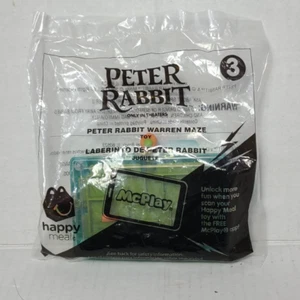 2018 McDonald's Peter Rabbit Toy Peter Rabbit Warren Maze #3 NEW Sealed - Picture 1 of 4