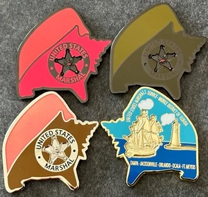 US Marshals Service Middle District of FL set-of-three versions challenge coin - Picture 1 of 1