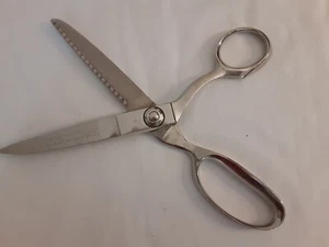 VINTAGE 1940’s WISS PINKING SHEARS SCISSORS  MODEL C -  Original Box Full Nickel - Picture 1 of 9