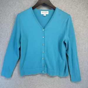 Maglione donna Casual Corner Annex Petite taglia grande blu con bottoni leggero - Foto 1 di 12